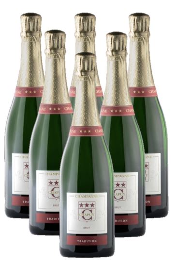 6x Champagne Brut Tradition Chapuy