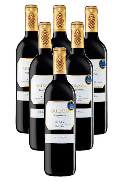 6x Rioja Crianza 2022 Arienzo Marqués de Riscal